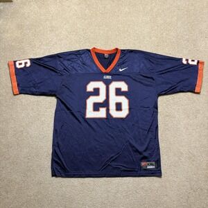 Vtg Nike Illinois Football Jersey Fighting Illini Mens 2XL Blue 26 NCAA Y2K 00s